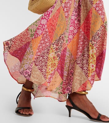 Trula patchwork crêpe maxi dress | Rixo