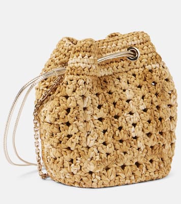Tres Vivier raffia-effect bucket bag | Roger Vivier