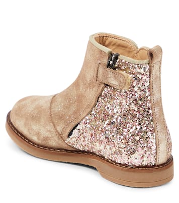 Botines Trip Back de piel con glitter | Pom d'Api