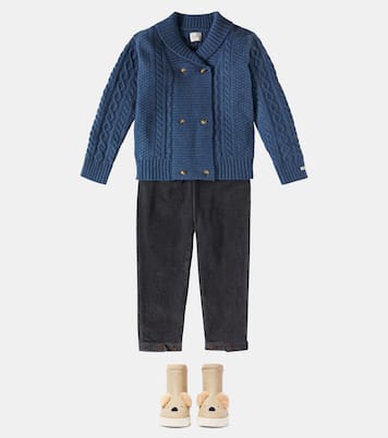 Jesper Aran wool-blend cardigan | Donsje