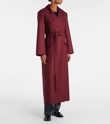 Double-breasted virgin wool coat | CO