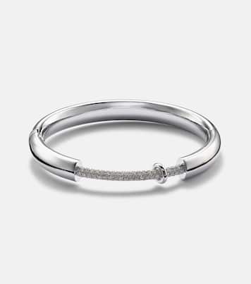 Bracciale Endless in oro bianco 14kt con diamanti | Rainbow K