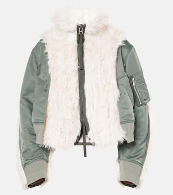 Chaqueta técnica con pelo sintético | Sacai