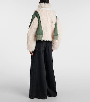 Chaqueta técnica con pelo sintético | Sacai