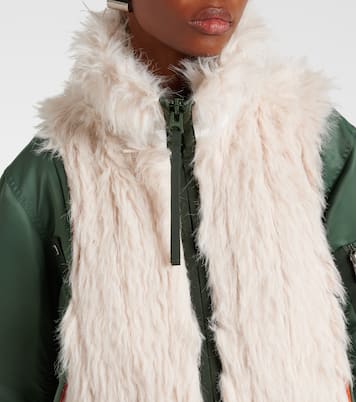 Chaqueta técnica con pelo sintético | Sacai