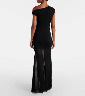 One-Shoulder-Maxikleid Indigo Twist | SIR