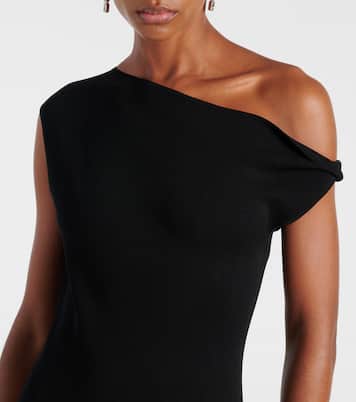 One-Shoulder-Maxikleid Indigo Twist | SIR