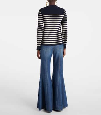 Striped wool and cashmere sweater | Chloé