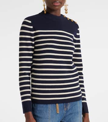 Striped wool and cashmere sweater | Chloé