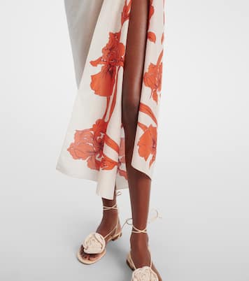 Pareo de algodón y seda floral | La DoubleJ