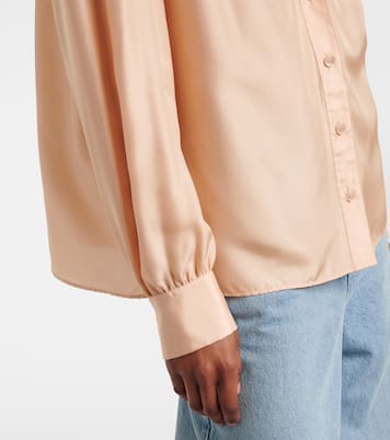 Blusa in seta habotai con volant | Chloé