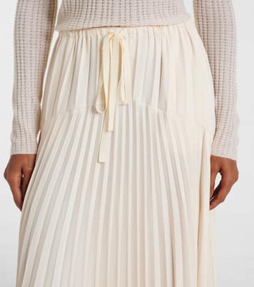 Falda midi a capas plisada | Vince