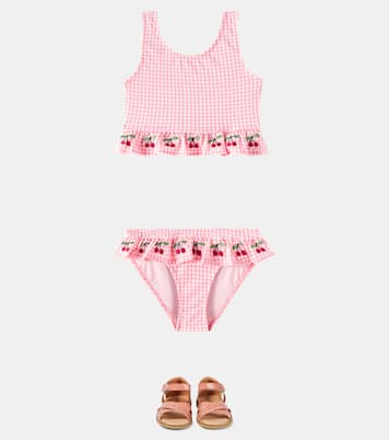 Soline embroidered gingham bikini | Konges Sløjd