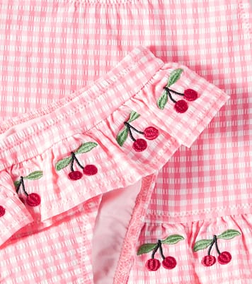 Soline embroidered gingham bikini | Konges Sløjd