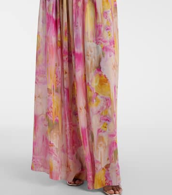 Abito lungo in georgette con stampa | Blumarine