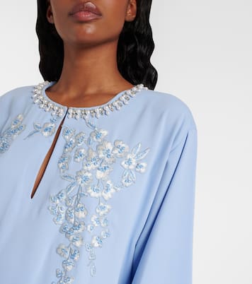 Verzierter Kaftan aus Crêpe | Carolina Herrera