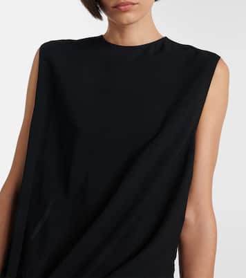 Tie gathered jersey jumpsuit | Alaïa