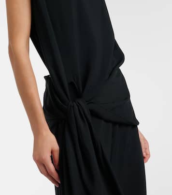 Tie gathered jersey jumpsuit | Alaïa