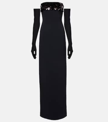Sequined strapless gown | David Koma