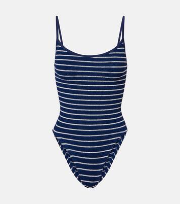 Striped Pamela swimsuit | Hunza G