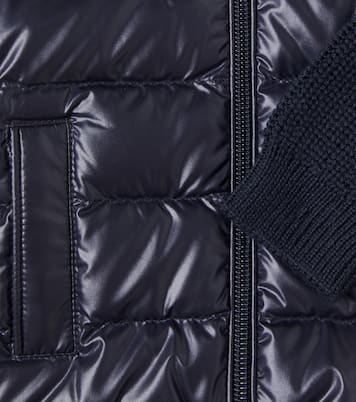 جاكيت لمولود جديد محبوكة من الصوف ومحشوة بريش الإوز | Moncler Enfant