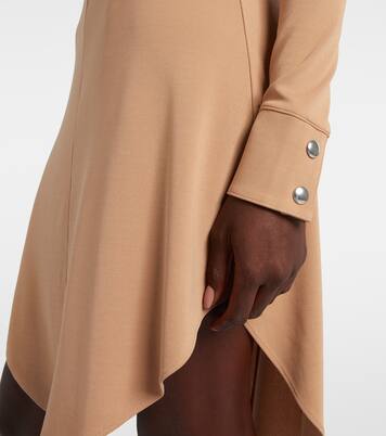 Biker crêpe jersey minidress | Courrèges