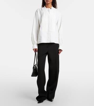 Low-rise wool straight pants | Jil Sander