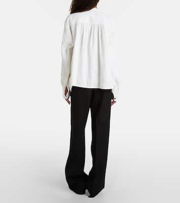 Low-rise wool straight pants | Jil Sander