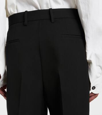 Low-rise wool straight pants | Jil Sander