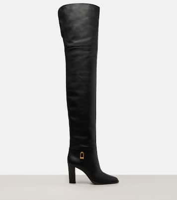 Julia 85皮革过膝靴 | Saint Laurent
