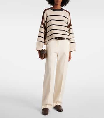 High-rise wide-leg pants  | Brunello Cucinelli