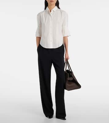 Margaux Medium leather tote bag | The Row