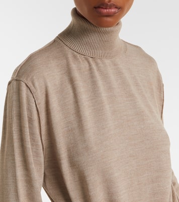 Turtleneck wool-blend midi dress | Lemaire
