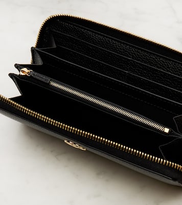 GG Marmont leather-trimmed wallet | Gucci