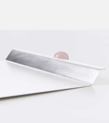 Embellished silver-plated decorative tray | Natalia Criado