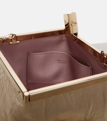 Ganache metallic leather clutch | Jimmy Choo