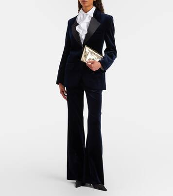 Ganache metallic leather clutch | Jimmy Choo