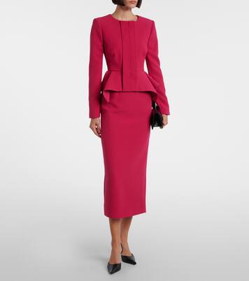 Peplum crêpe jacket | Roland Mouret