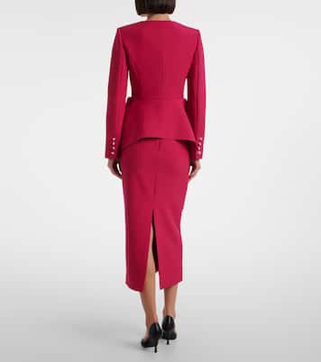 Peplum crêpe jacket | Roland Mouret