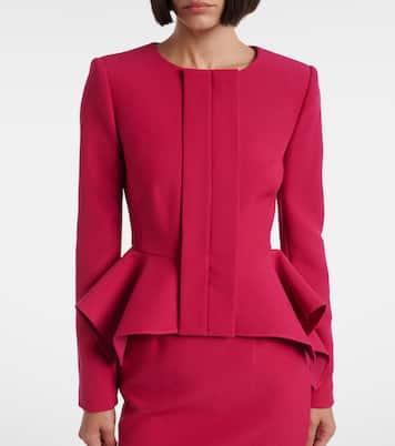 Peplum crêpe jacket | Roland Mouret