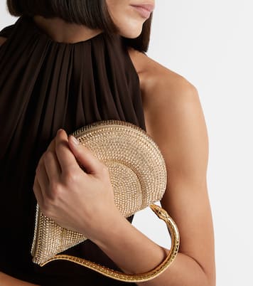 Serpentine Small embellished top-handle bag | Bvlgari