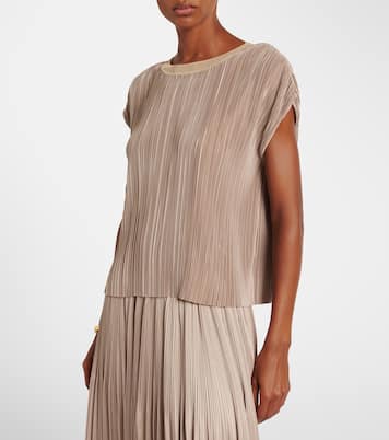 Cedre 플리세 새틴 탑 | Joseph