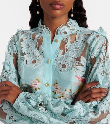 Robe en lin et soie à ornements | Camilla