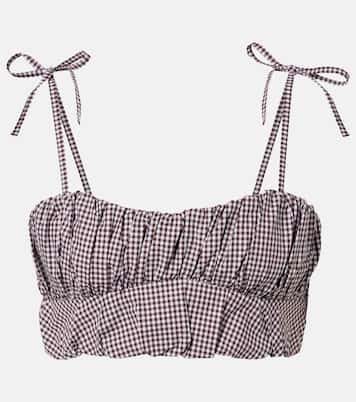 Pelea gingham cotton crop top | Faithfull