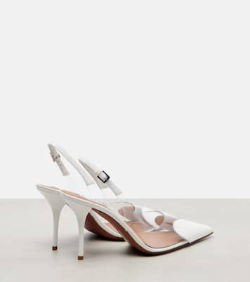 Le Cœur 90 patent leather slingback pumps | Alaïa