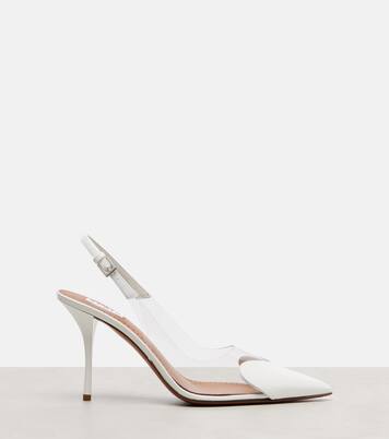 Le Cœur 90 patent leather slingback pumps | Alaïa