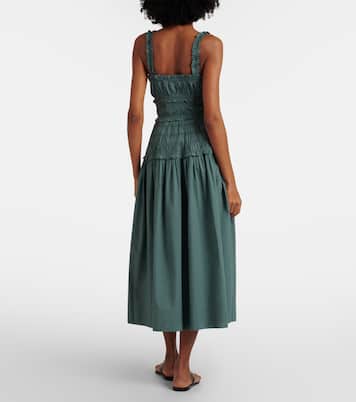 Marianne ruffled cotton poplin midi dress | Dôen