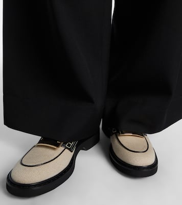 Viv' Rangers leather-trimmed loafers | Roger Vivier