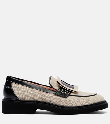 Viv' Rangers leather-trimmed loafers | Roger Vivier