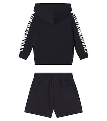 프린트 코튼 저지 후디 & 쇼츠 세트 | Stella McCartney Kids